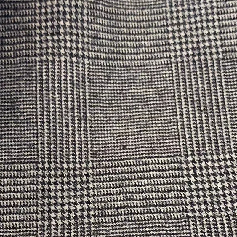 Luxury 100% Wool Super 120 Pure Wool Suits Tailor Made Suits Grey Glen Check Suits Custom Made Suits Custom Tailored Suits Plaid