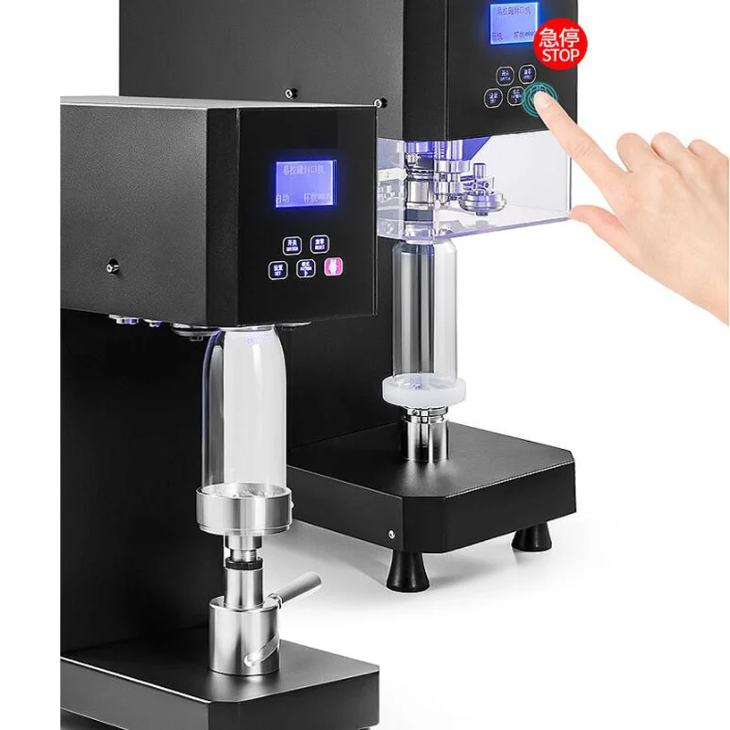 Commercial automatic can sealing machine milk tea shop plastic beverage can sealing machine sealing 55mm