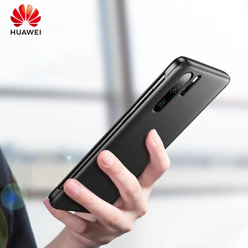 Original Huawei P30 Pro case Huawei P30 case silicone smart cover flip leather 360 shockproof Luxury case