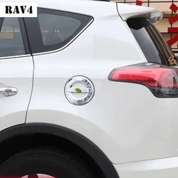 For Toyota RAV4 RAV 4 2014 2015 2016 2017 2018 Fuel Tank Cover Gas Box Cap Overlay Trim Panel ABS Chrome Car Styling Accessories