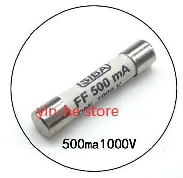 2PCS F15BF17B FF500MA1000V 10A1000VMultimeter fuse tube 1000V SIBA FF500ma/10a instrument F15BF17B