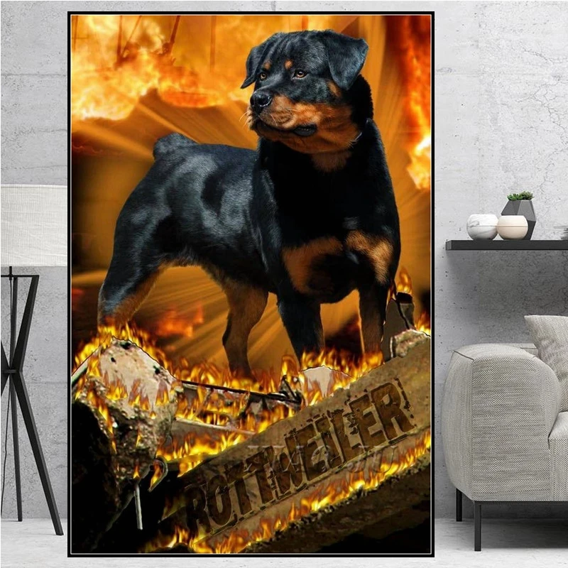 

Алмазная живопись Rottweiler полная квадратная/круглая собака животные Алмазная вышивка крестиком 5D DIY Стразы Живопись Домашний Декор