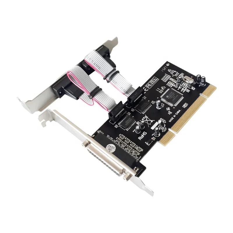 PCI To 2S1P Serial & Parallel adapter card PCI To 2 Ports RS232 COM DB9 & DB25 Palrallel port Converter Card MCS9865 Chipset