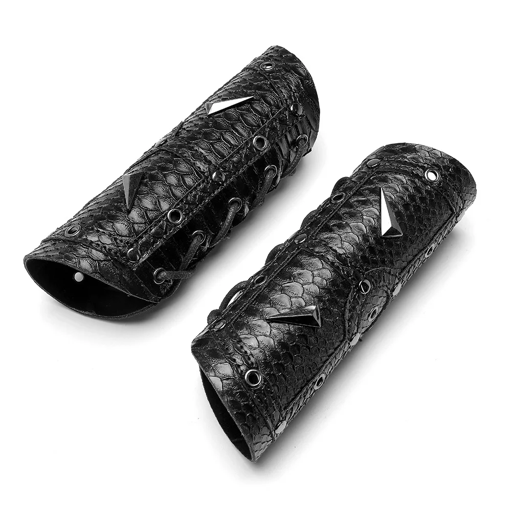 Medieval Cosplay Accessories 13 Style Middle Ages Vintage Dark Black Pu Leather Bracer Party Halloween Cosplay Costumes Unisex