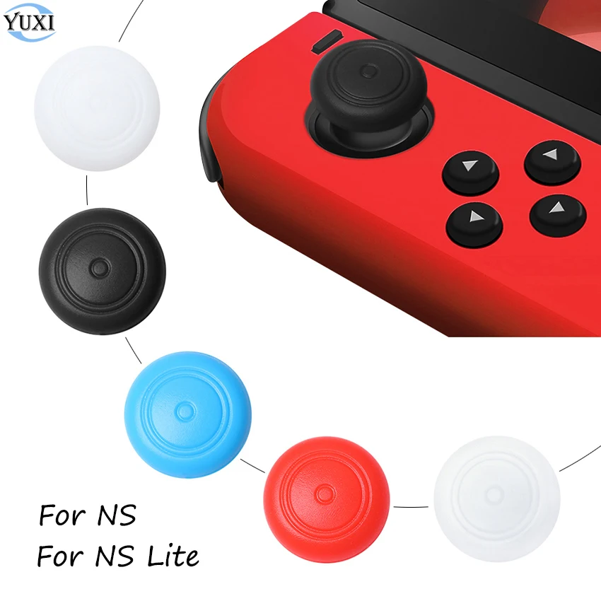 Yuxi 2 pçs tampas antiderrapantes de silicone, para nintendo switch ns joy-con controller, joystick analógico, capa para botões de polegar