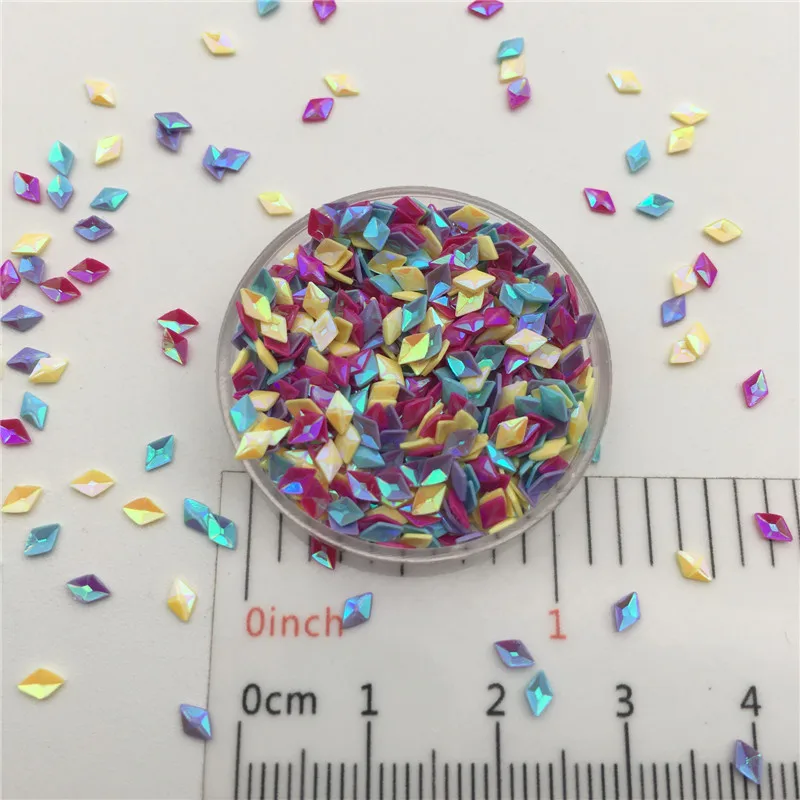 30g 2x4mm 3d Rhombus Sequins Glitter Paillettes For DIY Nail Craft,Craft Making, Wedding Decoration confetti Wholesale