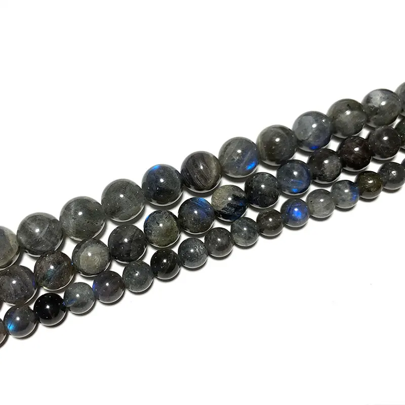 

Fine AAA 100% Natural Stone Blue Light Black Labradorite Round Spacer Beads For Jewelry Making DIY Bracelet Necklace 6/8/10MM