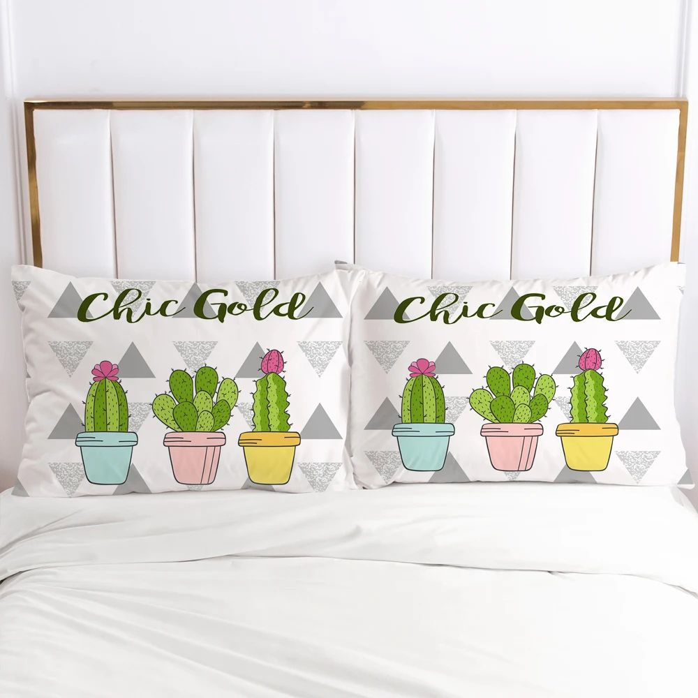 3D HD 1pc Pillow cover 50x75 50x70 50x80 Pillow case Bedding Pillowcase Pillowcover decorative for home  nordic rose