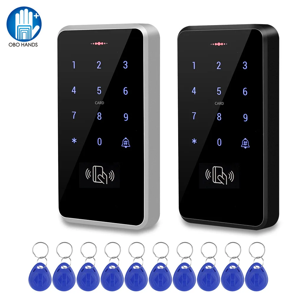 IP68 Waterproof Access Control System Outdoor RFID Keypad WG26/34 Access Controller Reader Rainproof 10 EM4100 Keyfobs for Home