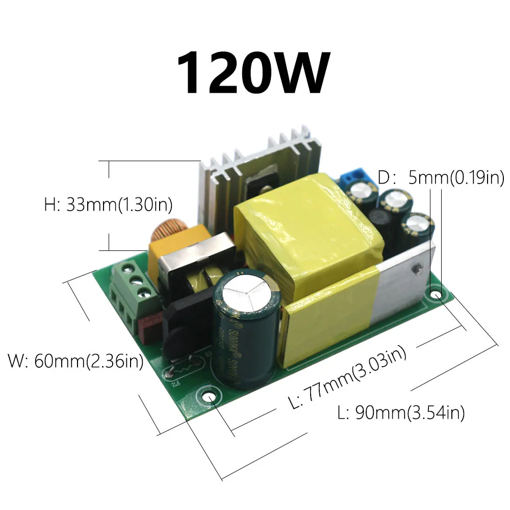 Imagem -04 - Fonte de Alimentação 120w Dc12v Led Drivers Iluminação Transformador Inputac110240v para Led Spot Bulbo Faça Você Mesmo para Led Luz Teto Substituição