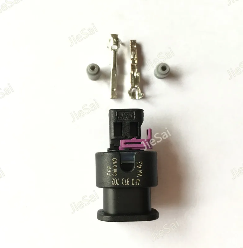 2 Pin TYCO AMP 4F0 973 702 1-1718643-1 Fuel Injector Connector High Pressure Pump Gasbag Automotive Connector For VW