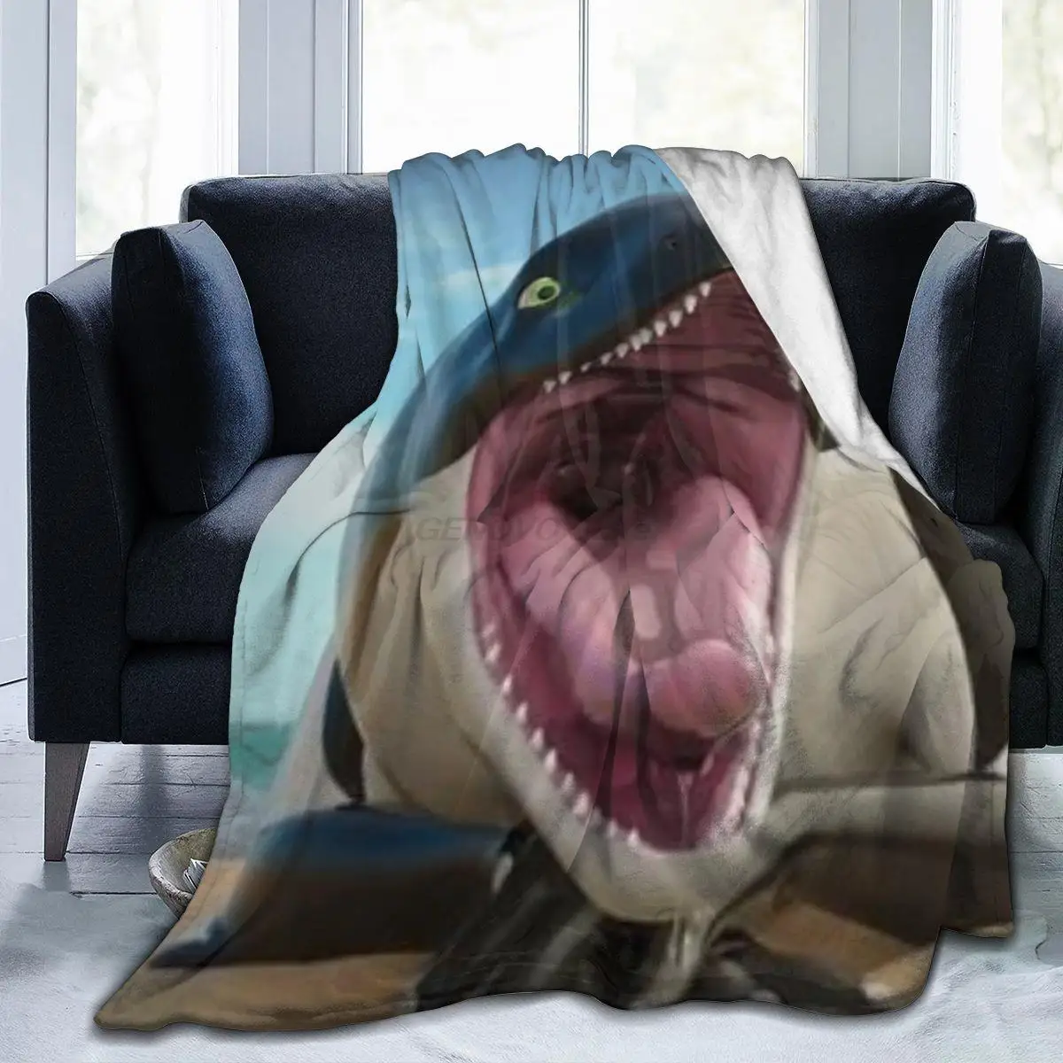 

Зимний фланелевый чехол для дивана Monster manta ray's big mouth, мягкое теплое одеяло для сна, домашнее покрывало для кровати и дивана