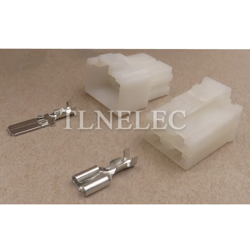7122-2840 4 Pin Cách 6.3 Mm Unsealed Bộ Tự Động Dây Điện Dây Nịt Nam Nữ Cổng Kết Nối Cảm Biến Oxy Cắm