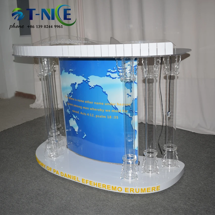 Lecture Podium Church Conference Pulpit Standing Speech Lectern Commercial Reception Desk Pulpit For Prayer Modern Furniture