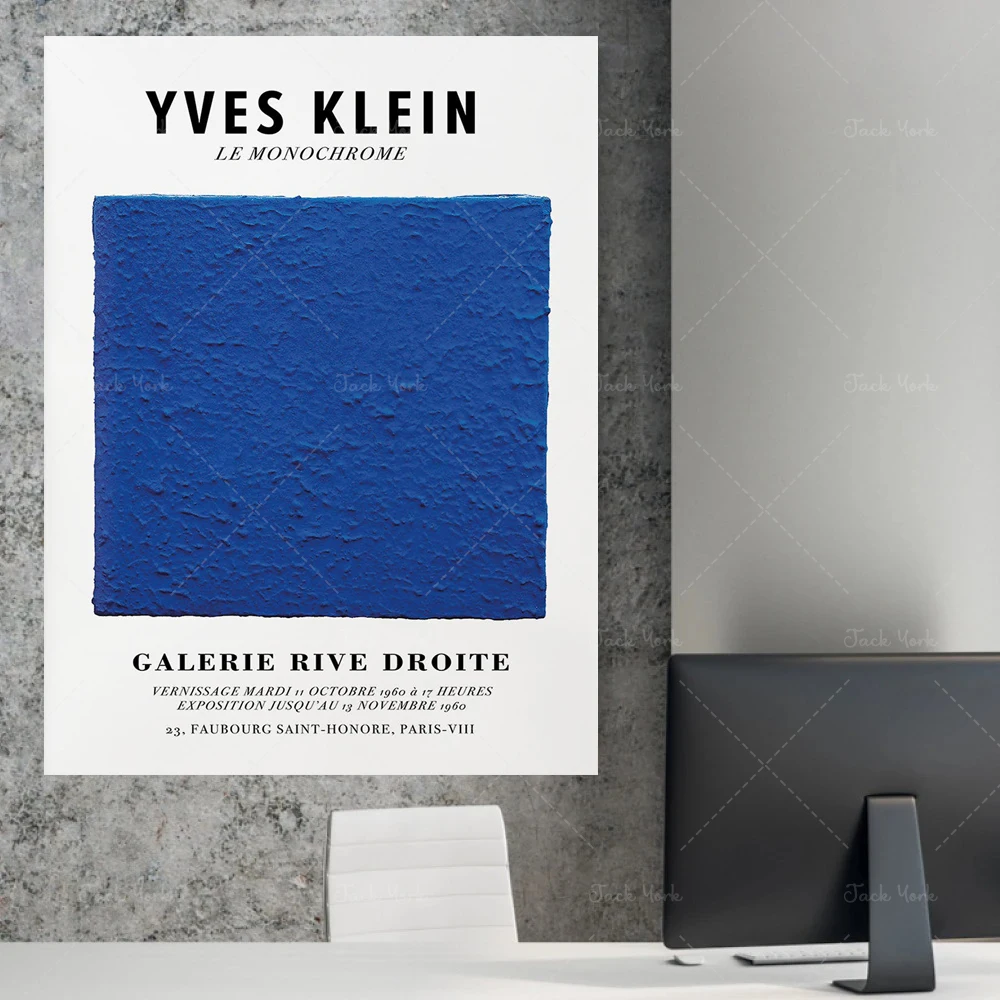 Yves Klein - Klein Blue, Premium Posters, Klein Art Print, Museum of Modern Art, Exhibition Poster, French Modern Art, Wall Art