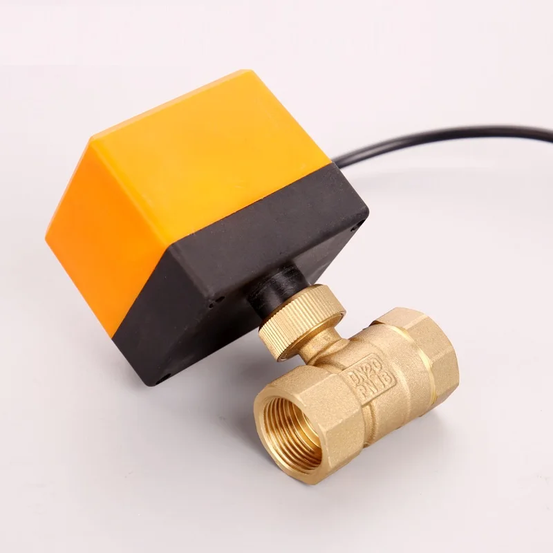 

DN15/DN20/DN25 Electric Motorized Thread Ball Valve Brass AC 220V 2 Way 3-Wire 1.6Mpa with Actuator For water, gas, oil