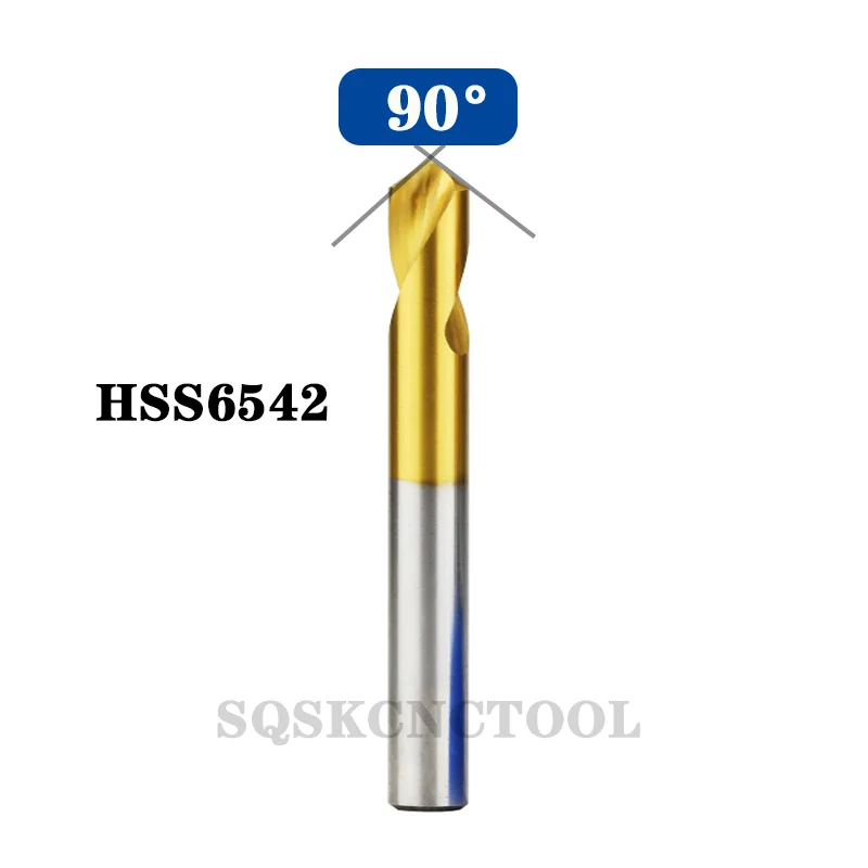 HSS 60 90 120 Degree NC Spot Drill Stub Spotting Location Center Drill Bit Prepare Guide Pilot Hole Chamfer Machine Tool