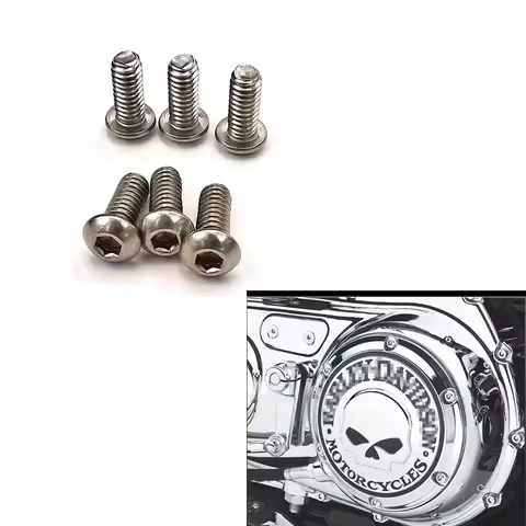 Motorcycle Bolts Screw Derby Cover Bolt For Harley Touring Dyna Softail Sportster XL 883 1200 XL883/1200 X48