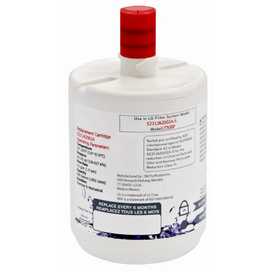 Filtro de purificação de água para cozinhar em casa (500P) Filtro de refrigerador de carbono LT-500P 1