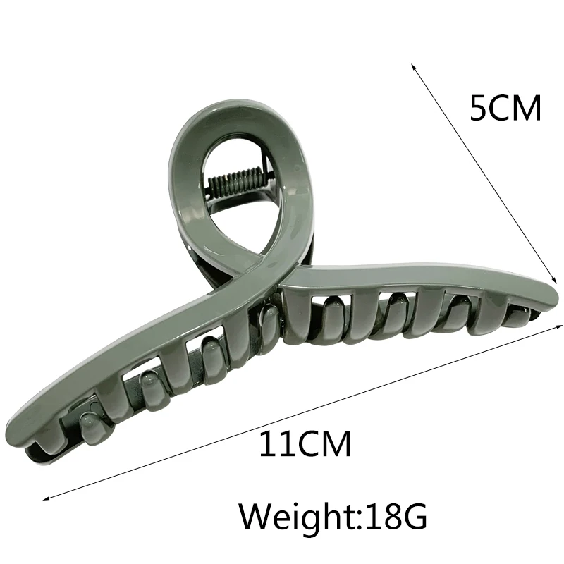 Jepit Rambut Kepiting Akrilik Besar Jepit Rambut Mandi Resin Ekor Kuda Pegangan Rambut Besar Penjepit Rambut Mode Aksesori Rambut untuk Wanita