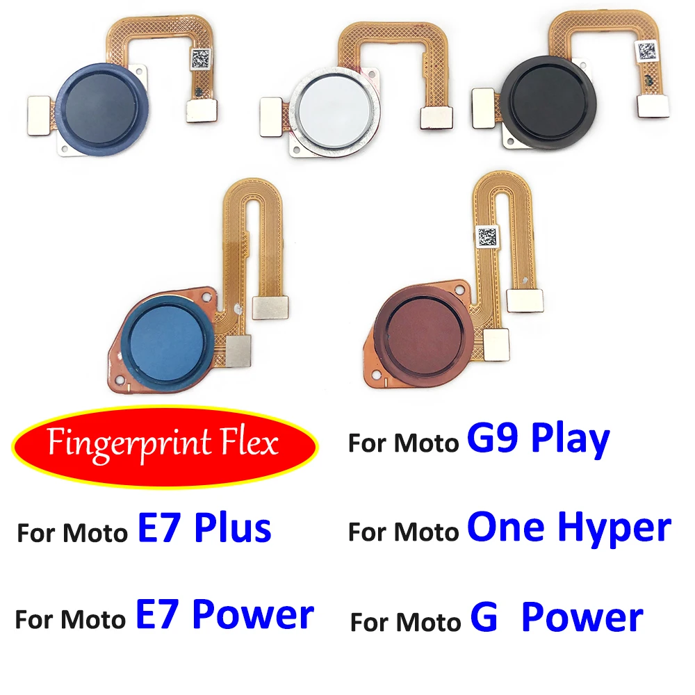 

Новинка для Moto G9 Play One Hyper G Power E7 Plus кнопка Home датчик отпечатков пальцев Сенсорный ID гибкий кабель лента запасные части