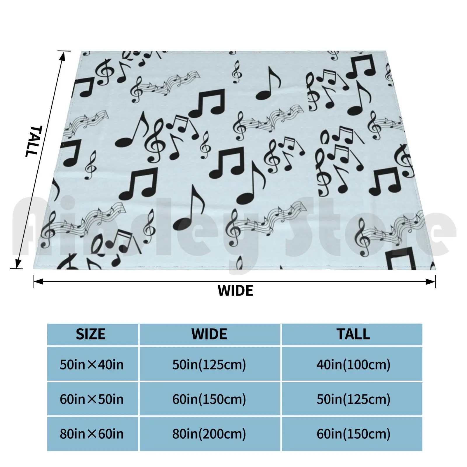 Music Blanket Super Soft Warm Light Thin Music Band Music Note Staff Piano Saxophone Clarinet Flute Band Kid Marching Band