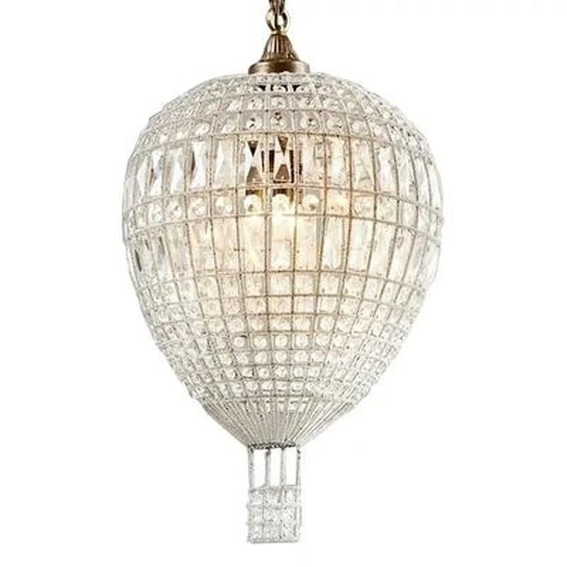 vintage light modern K9 crystal lighting fixtures lamparas colgantes para comedor crystal pendant light hot air balloon design