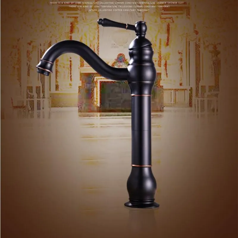 

Bathroom basin Faucet ORB Water mixer Cold And Hot Water Tap Sink Taps Brass Deck Mounted Crane Taps