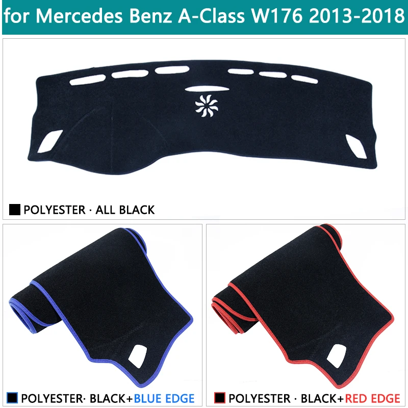 For Mercedes Benz A-Class W176 A-Klasse A160 A180 A200 A450 Anti-UV Dashboard Mat Cover Sunshade Dashmat Carpet Car Accessories