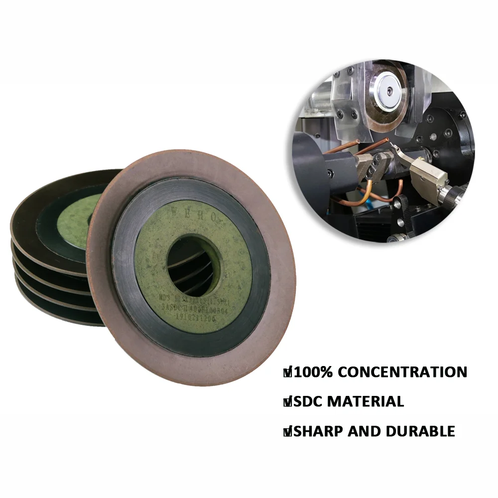 Meule diamantée pour lame de scie circulaire en carbure de tungstène, disque de meulage, angle de face de râteau sur affû70.CNC, machine à affûter