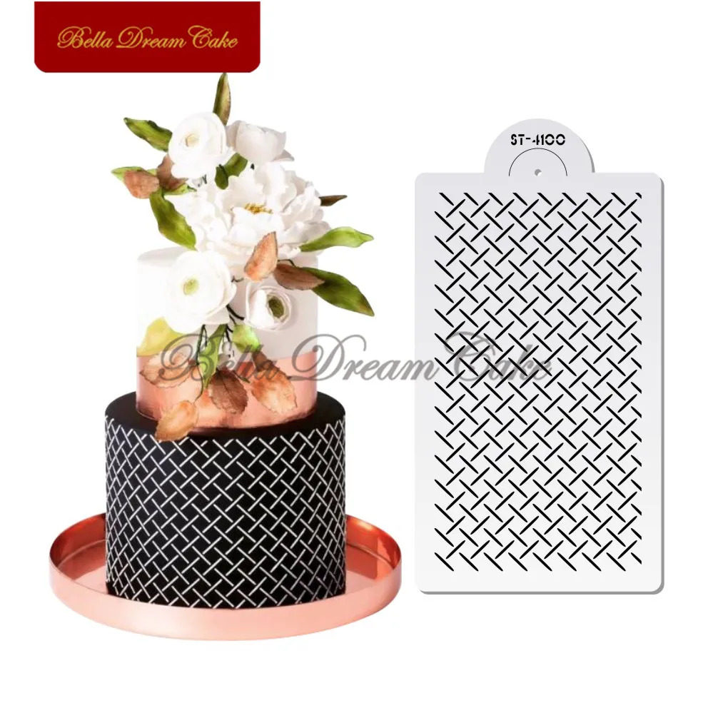 

Lattice Pattern Cake Stencil Plastic Cake Border Decor Stencils Lace Cake Mold Template Cake Decorating Tool Kitchen Bakeware