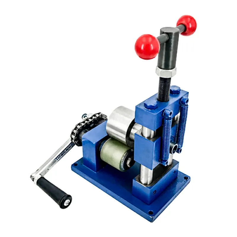 Manual Bracelet Ring Pressing Machine Stainless Steel Rolling Machine Gold Jewelry Tools Hand-operated Flat Bending Machine