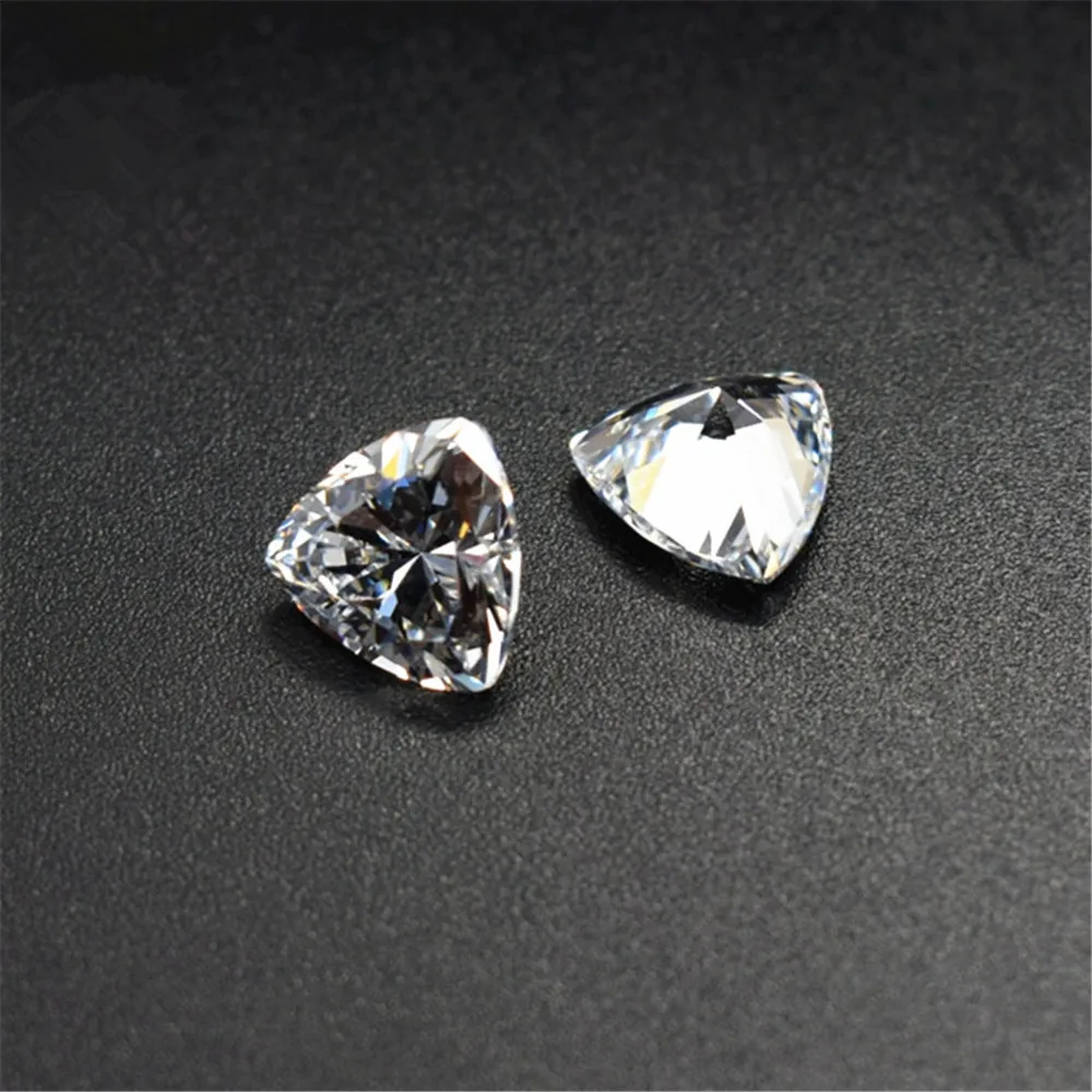 Grade AAA Cubic Zirconia Trillion Faceted Gemstone Trilliant Cut Cubic Zirconia Multiple Sizes to Choose C25Z