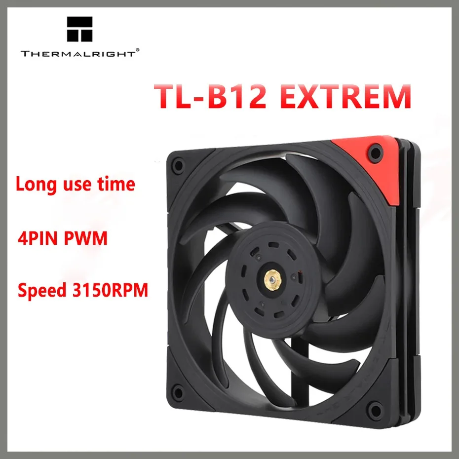 

Thermalright TL-B12 EXTREM 120MM CPU cooling fan 4PIN PWM speed 3150RPM computer case cooling fan silent