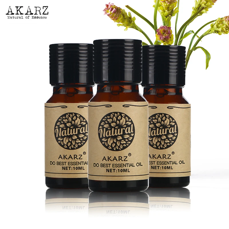 

AKARZ Musk violet clove essential oil For Skin Body Care Aromatherapy Massage Spa 10ml*3