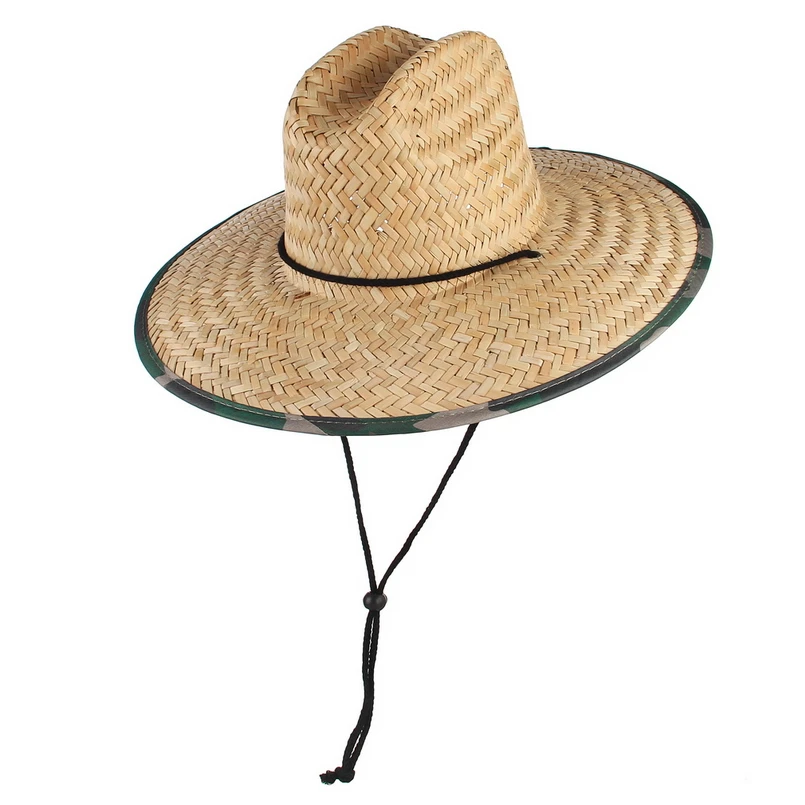 GEMVIE Camouflage Lifeguard Safari Straw Hat Men Women Summer Sun Hat