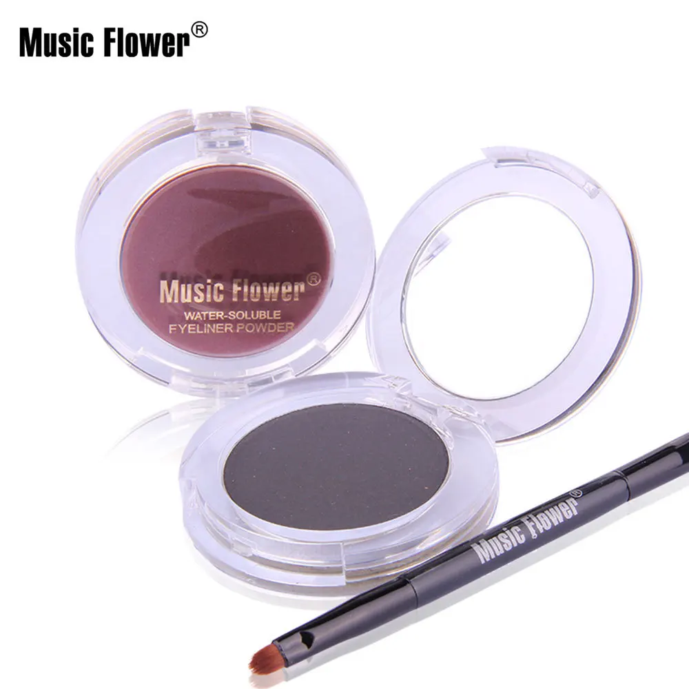 Muziek Bloem Waterdichte Dubbele Gekleurde Wateroplosbare Eyeliner Poeder, Natuurlijke Make-Up En Blijvende Make-Up.