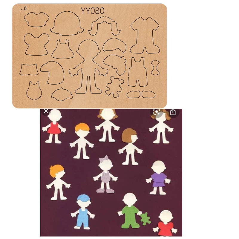 

Деревянные штампы для девочек, yy080пресс-формы для скрапбукинга в стиле ретро MoldLittle girl little boyBaby новые штампы для 2020