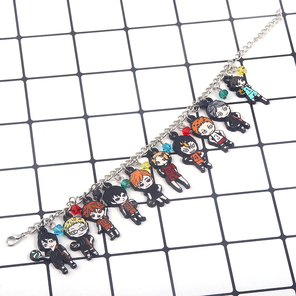 Anime Haikyuu Armband Hinata Shoyo Oikawa Tooru Kozume Kenma Tobio Kageyama Nishinoya Yuu Charme Armreif Schmuck