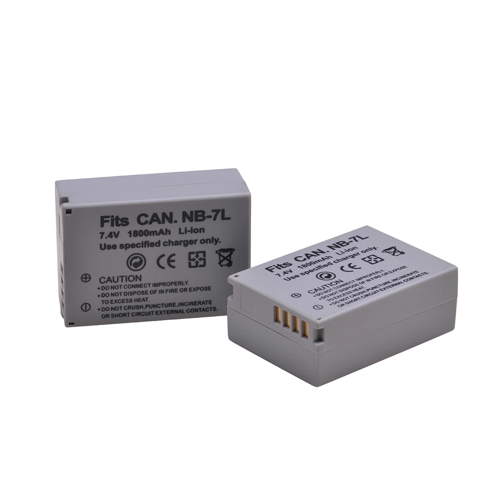 

1800mAh NB7L NB-7L Battery for for Canon NB 7L, PowerShot G10 G11 G12 SX30 SX30IS