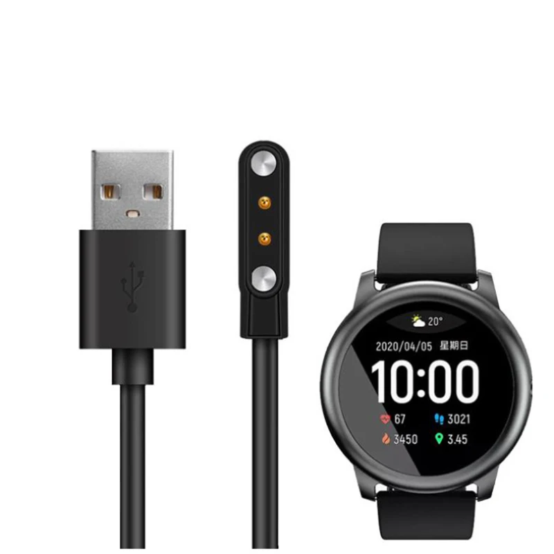 Ersatz-Armband USB Kabel Ladegerät Basis für Xiaomi Haylou Solar LS05 LS02 LS01 Lade Dock Adapter Smartwatch Zubehör