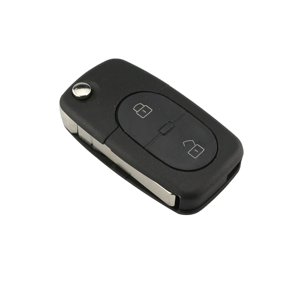 YIQIXIN 2 Button Folding Flip Remote Car Key For Audi TT A2 A3 A4 A6 A8 Quattro RS4 1995-2004 433MHz 4DO837231R ID48 Chip