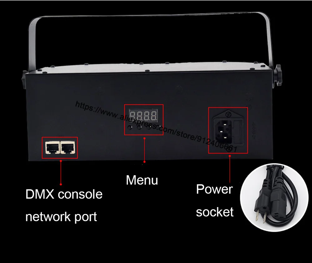 Lumière LED avec télécommande DMX RGBW, lumière Laser RG Disco DJ, éclairage de scène, fête, Club de danse, mariage, papillon