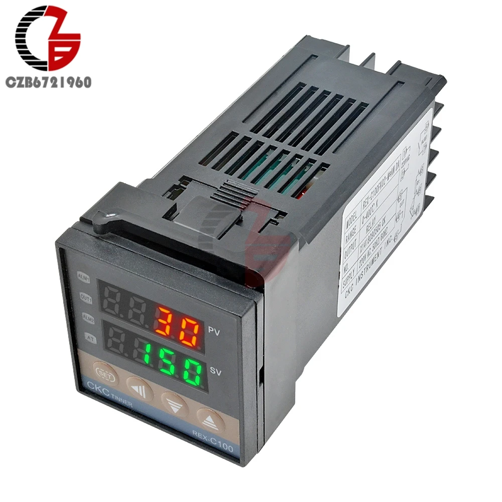 Digital PID Temperature Controller REX-C100 REX C100 Thermostat SSR Relay Output 220V for Incubator Egg Thermoregulator Switch