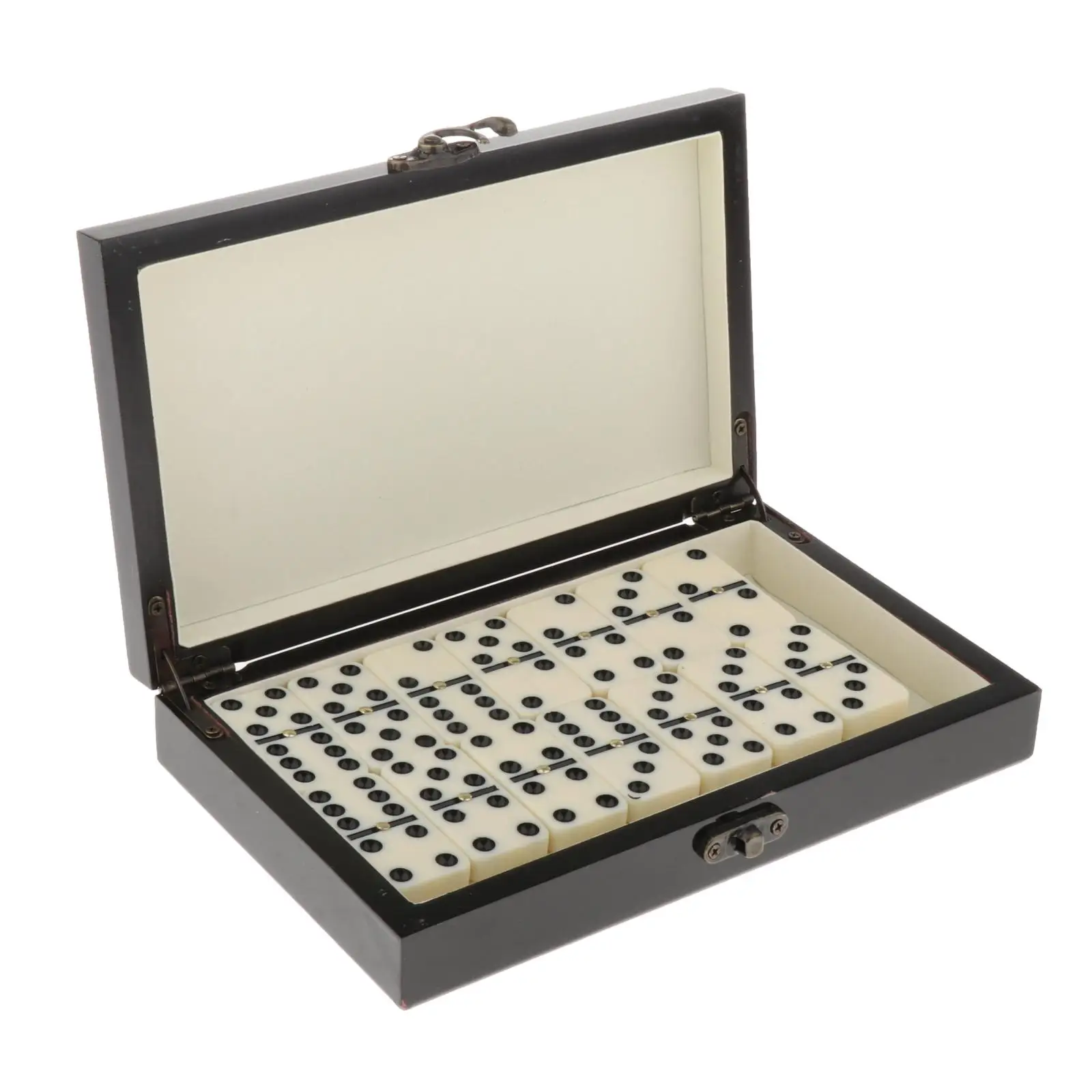 Retro Domino Traditional Travel Board Games for Adults And Kids, Comes with Wooden Box, Easy to Store And Carry