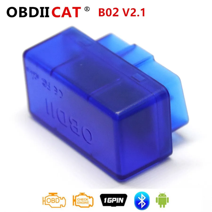 

B02 V2.1/V1.5 25K80 ELM327 Bluetooth Car Diagnostic Scanner Mini Elm 327 V2.1 OBD2 Instrument Bluetooth Code Reader Scan Tool