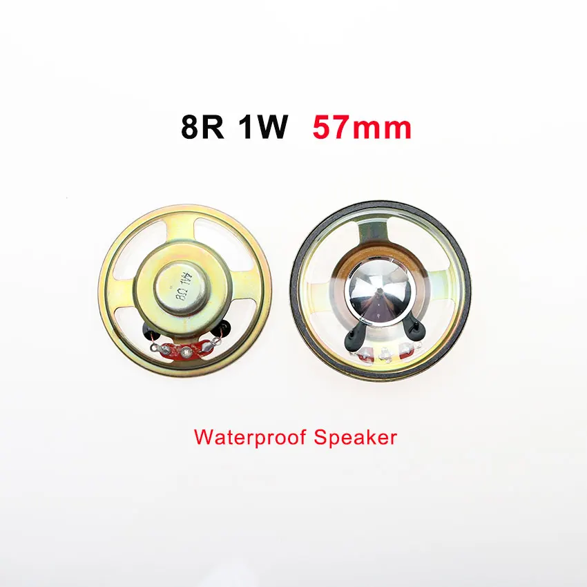 ChengHaoRan 1Piece 8R 1W Speaker 8 Ohm 1W 30mm 40mm 50mm 57mm 66mm 77mm Diameter Waterproof Loudspeaker Loud Speaker