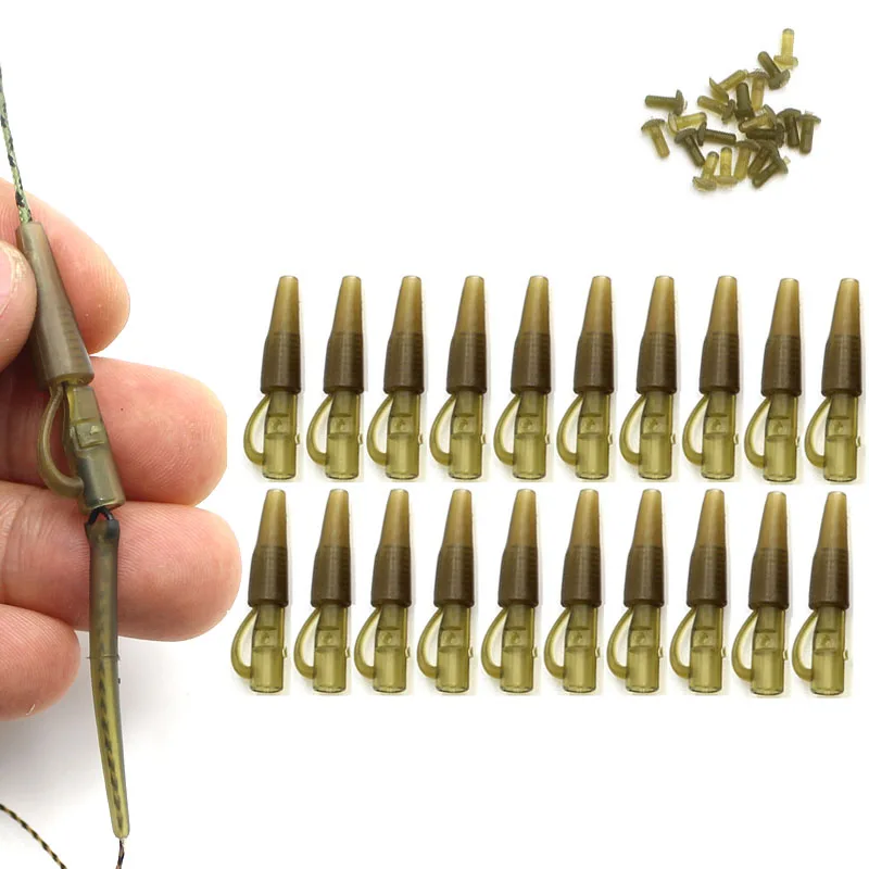 20SET Safety Clips Kit Quick Change Clips Swivel  Carp Leads Weight Seeker Method Feeder Carp Fishing Equipment Tackle