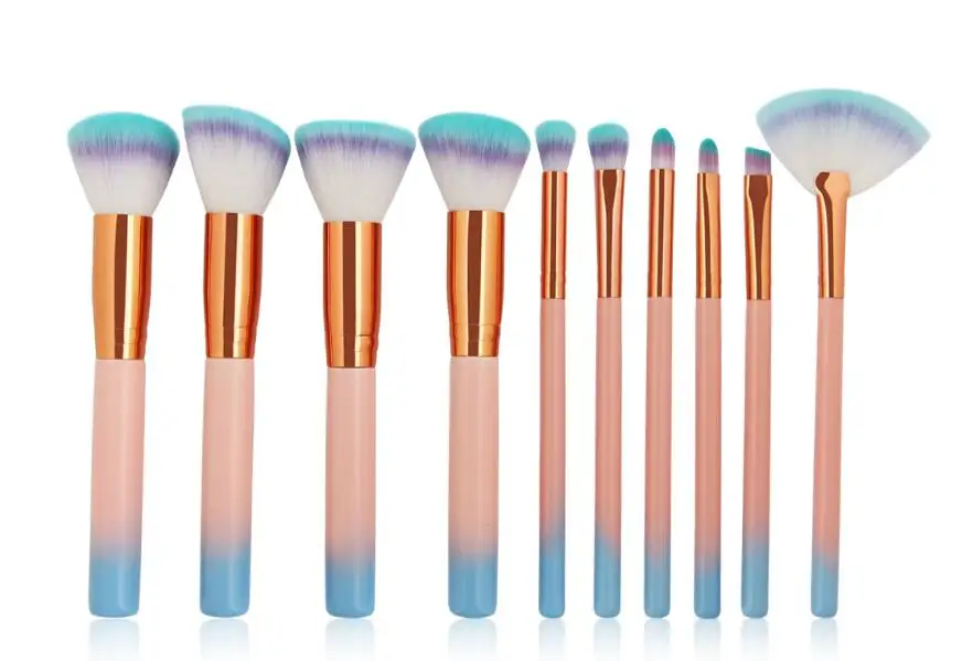 Manufacturers direct sale of 10 makeup brush set makeup tools for quick sale across the border through EBAY and amazon