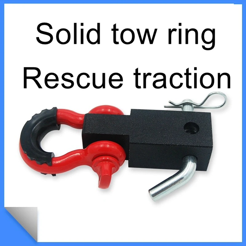 

American square mouth solid tow ring, off-road vehicle tow hook, off-road rescue tool, quick socket U-shaped buckle